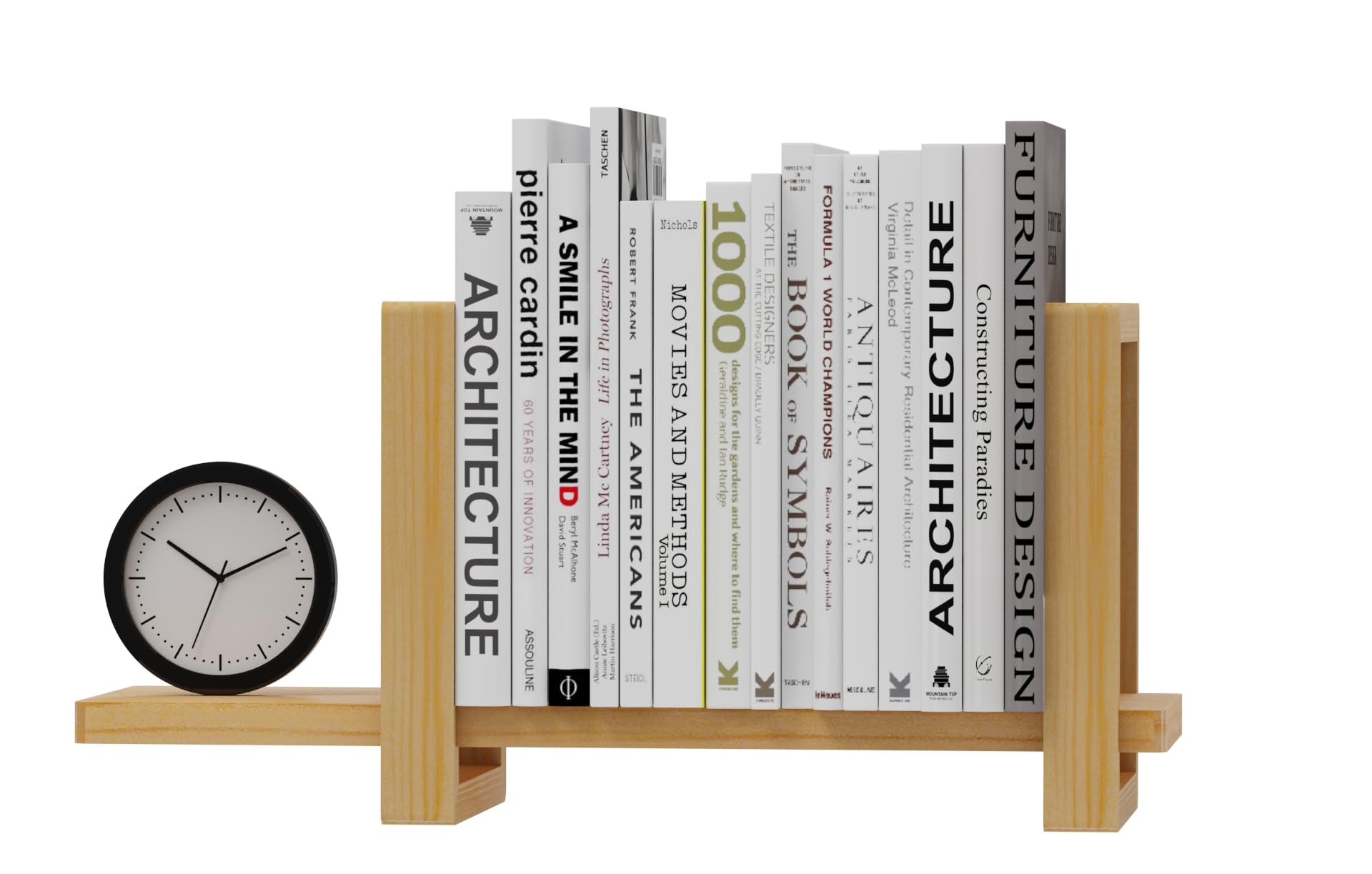 100% Solid Wood Adjustable Desktop Bookshelf, Retro Tabletop Bookshelf, Desk Shelf for Living Room, Home, Office, Perfect for Magazine, Books, Cookbooks, No Tools Required to Assemble, Dark Brown